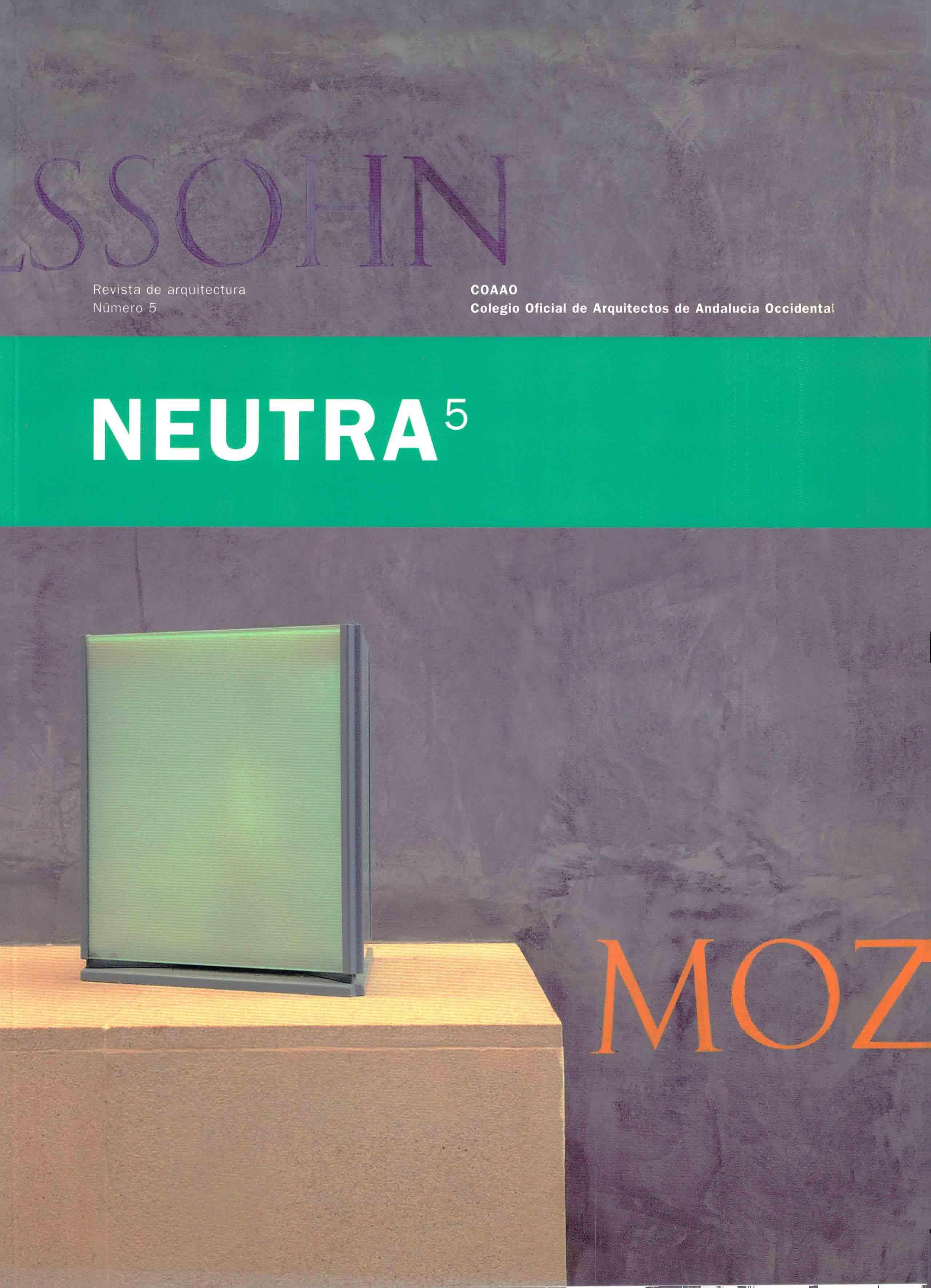 					Ver Núm. 5 (2000): Revista NEUTRA
				